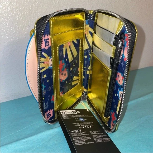 Loungefly Coraline Cosplay Coraline Doll Metallic Wallet & Button Key Keychain - Picture 6 of 10